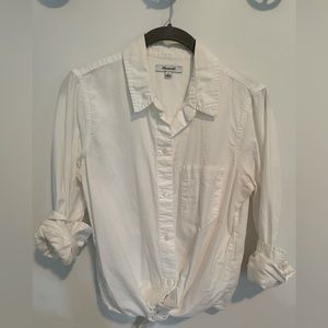 Madewell Tie Front Button Down